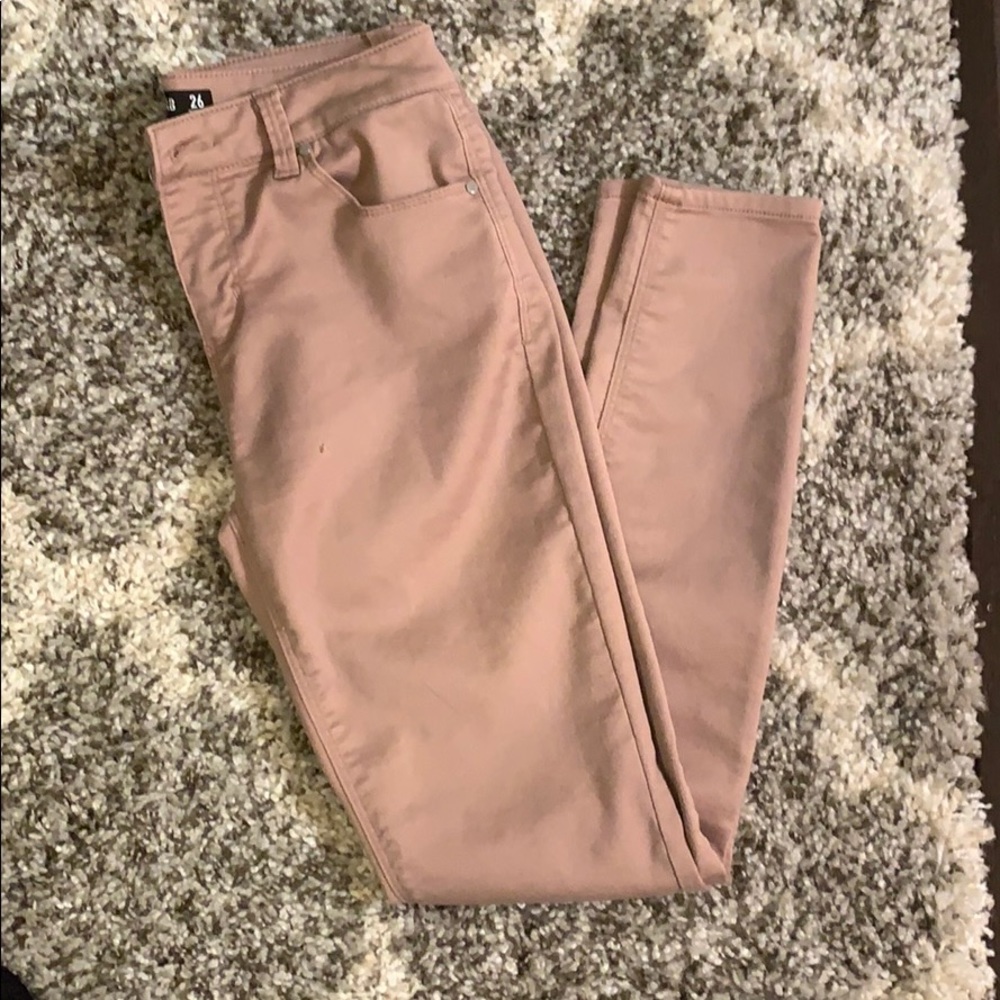 DesignLab pink skinny jeans